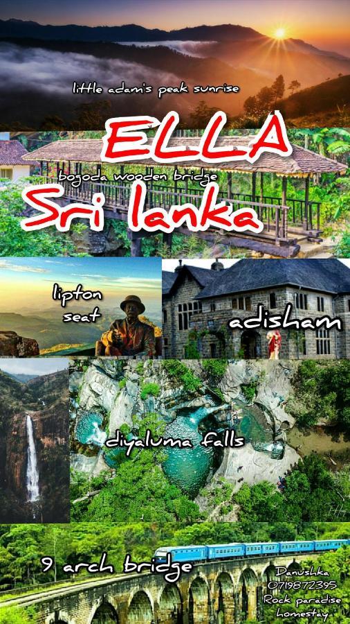 Rock Paradise Homestay Ella Esterno foto